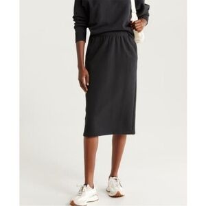 Zella cloud fleece midi skirt size M